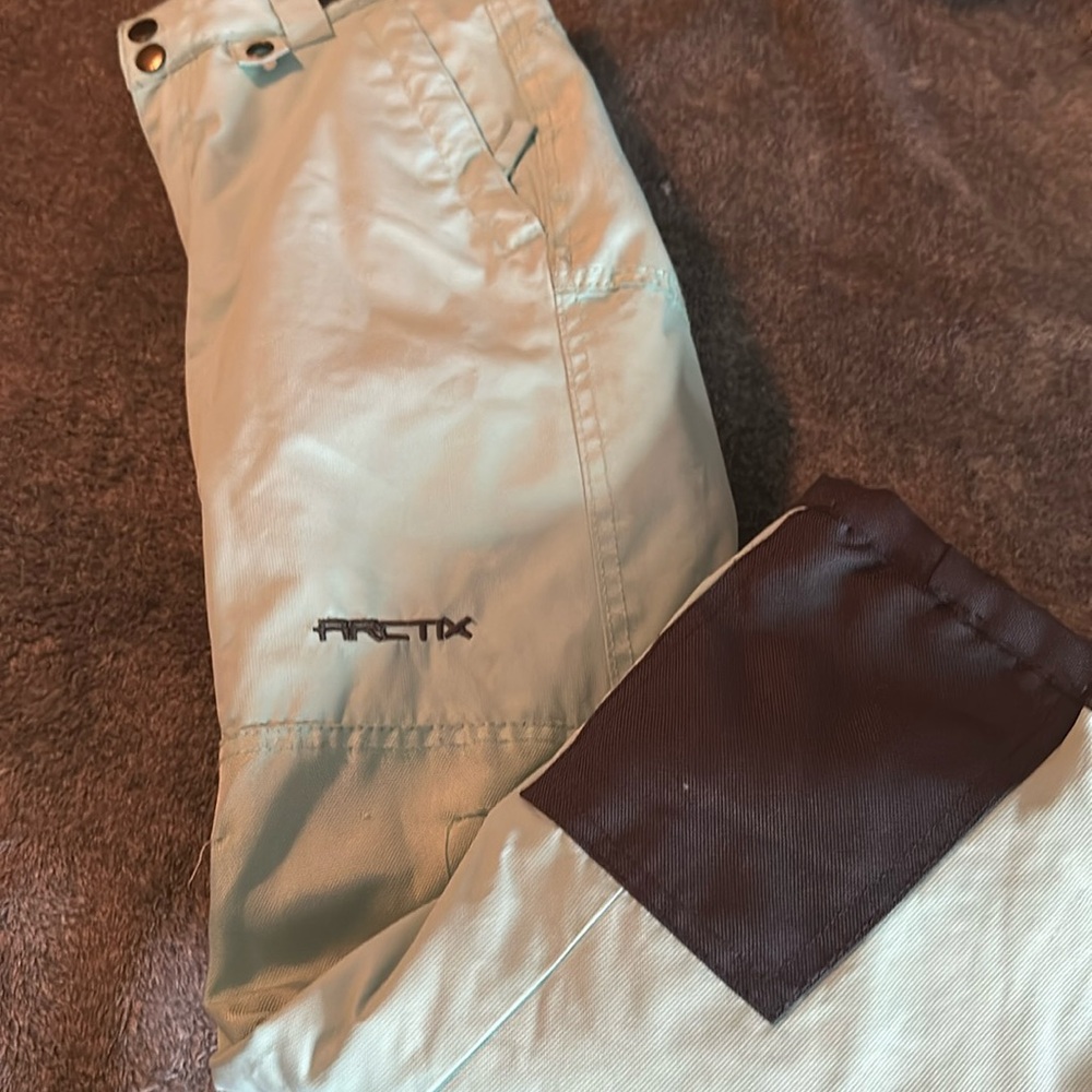 Light aqua colored snow pants youth medium